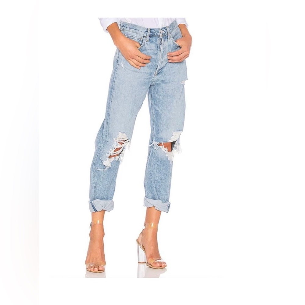 AGOLDE 90'S Mid Rise Loose Fit Destroyed Jean
in Fall Out